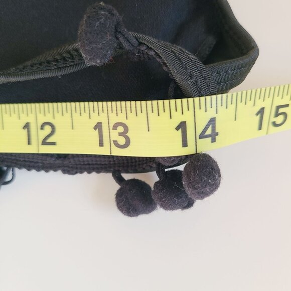 Women's Swimwear Black Bikini Set With Pom Pom Trim & Mesh Detail Size XL - Picture 8 of 10